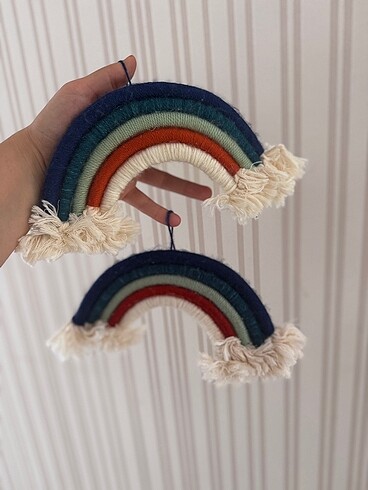 İkili makrome duvar süsü - Görsel 5