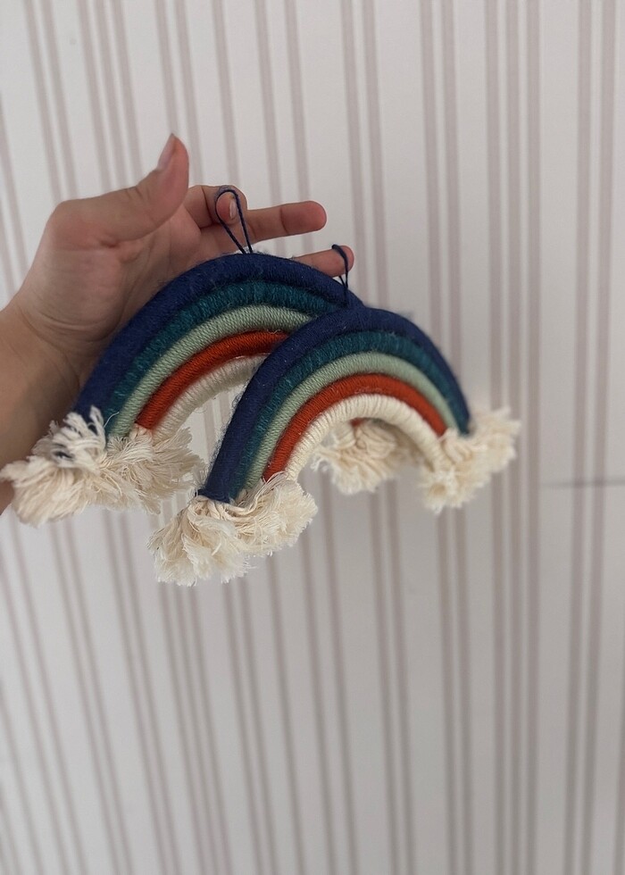 İkili makrome duvar süsü - Görsel 2