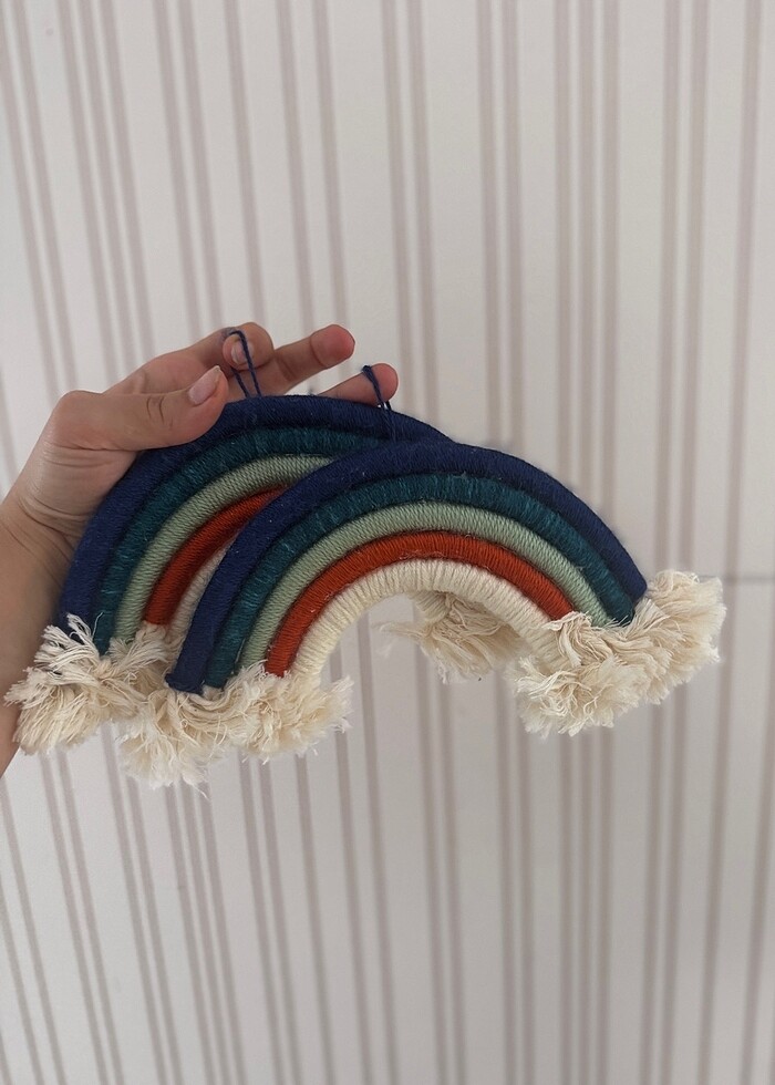 İkili makrome duvar süsü - Görsel 3