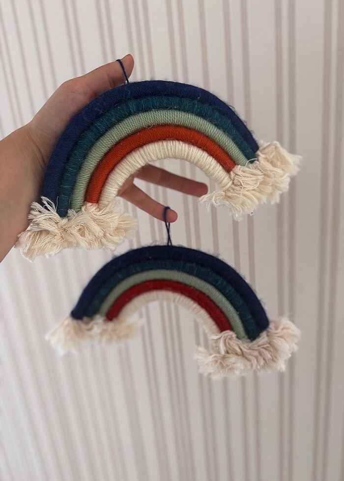 İkili makrome duvar süsü - Görsel 5