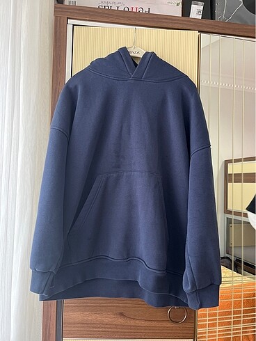 Oversize lacivert sweatshirt