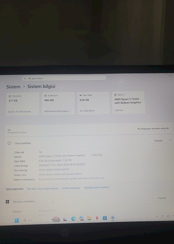 Siyah HP Dizüstü Bilgisayar - Görsel 4