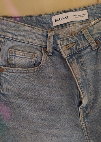 s Beden Kadın Bej Denim Normal Boy Jean