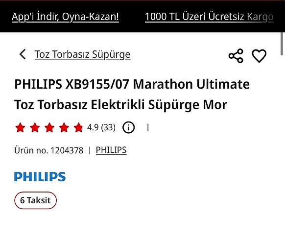 Philips Sıfır Philips Maraton