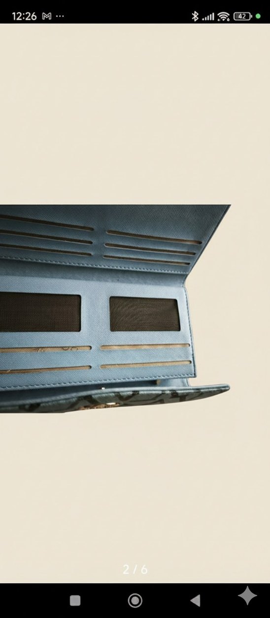 Mavi cüzdan sıfır kullanım - Görsel 2