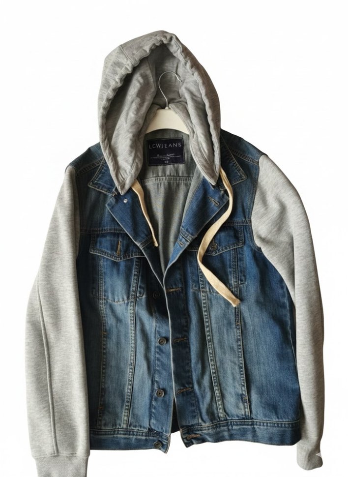 LCWJEANS kapüşonlu denim ceket erkek - Görsel 2