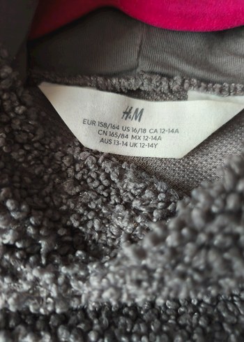 H&m Erkek çocuk Peluş Sweatshirt Kapüşonlu 12/14 yaş aralığı - Görsel 3