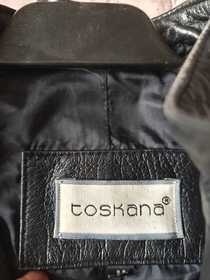 Siyah Deri Kadın Biker Ceket - Görsel 4