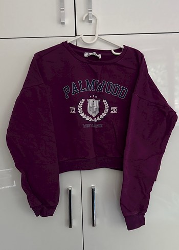 Koton Mor Baskılı Oversize Sweatshirt