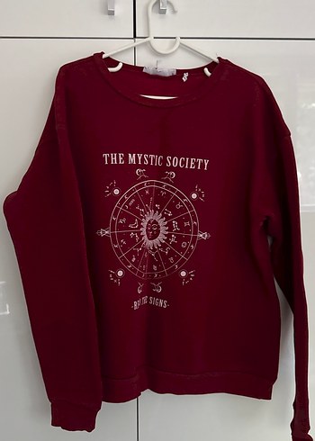 Koton Bordo Uzun Kollu Kadın Sweatshirt