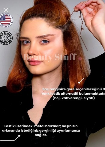 Yüz ve göz germe bandı ve görünmez çift göz kapağı bandı - Görsel 3