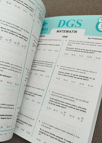 Beden DGS Sayısal Test Kitabı - İntibak Yayınları