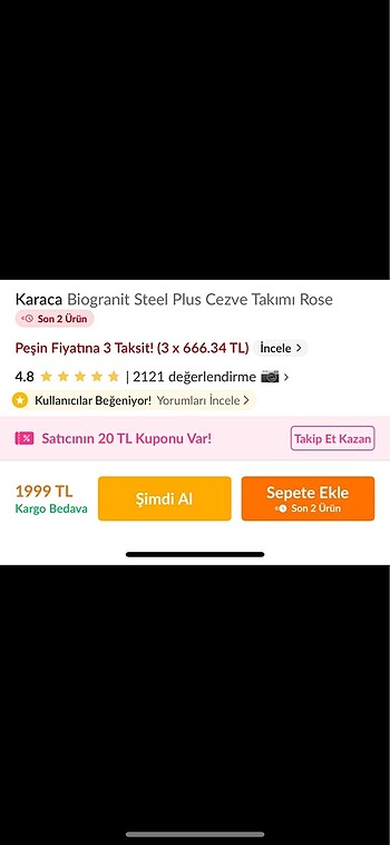 Karaca biogranit Cezve takımı - Görsel 10