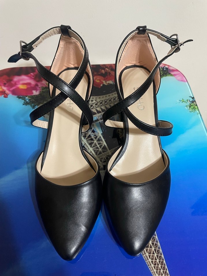 Siyah Kadın Topuklu Ayakkabı - Görsel 2
