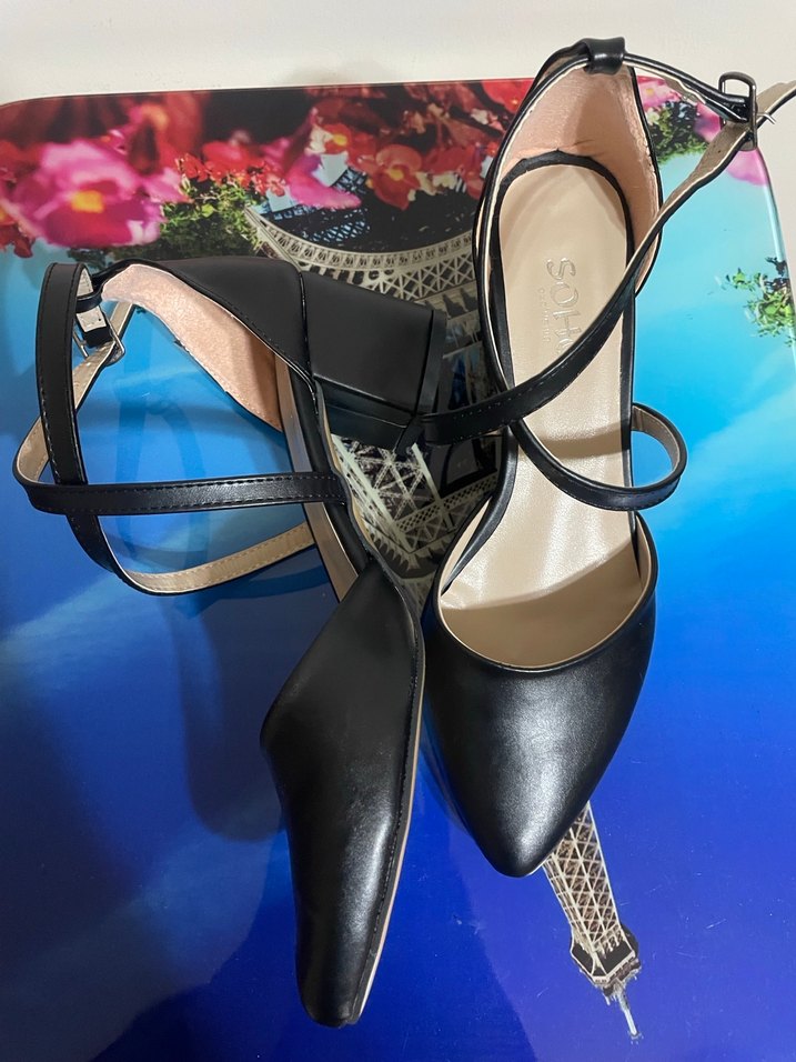 Siyah Kadın Topuklu Ayakkabı - Görsel 3