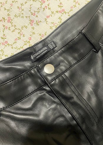 Stradivarius kadın deri pantolon - Görsel 2