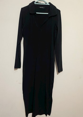 Siyah uzun elbise - Görsel 4