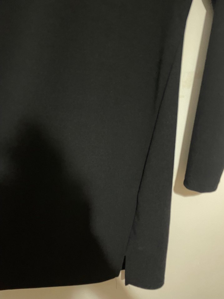 Siyah Uzun Kollu mini Elbise - Görsel 4