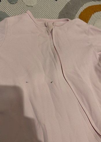 Uzun Kollu, Fermuarlı Pembe Bebek Body - Görsel 4