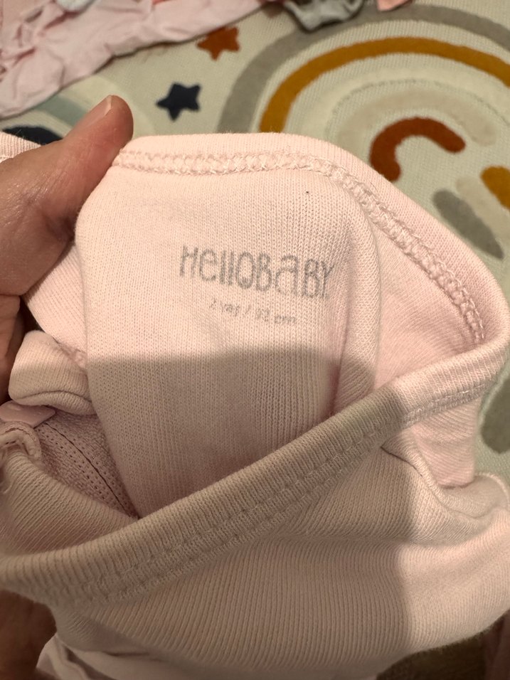 Uzun Kollu, Fermuarlı Pembe Bebek Body - Görsel 2