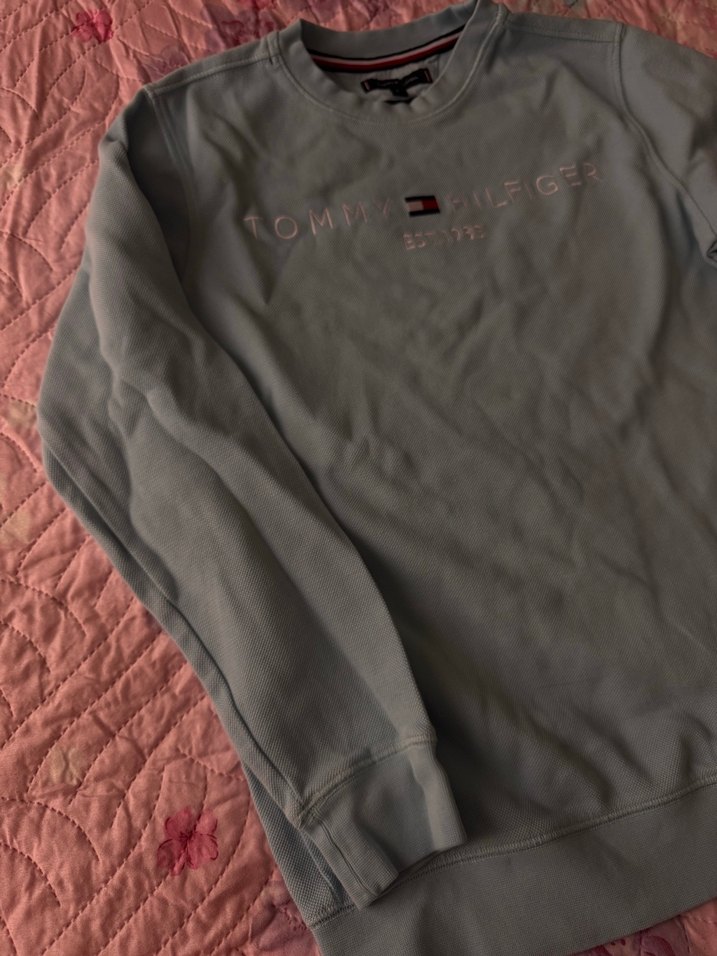 Tommy Hilfiger Gri Uzun Kollu Sweatshirt - Görsel 5