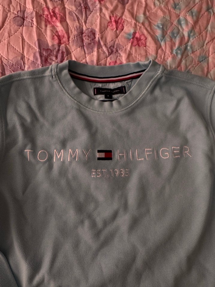 Tommy Hilfiger Gri Uzun Kollu Sweatshirt - Görsel 3