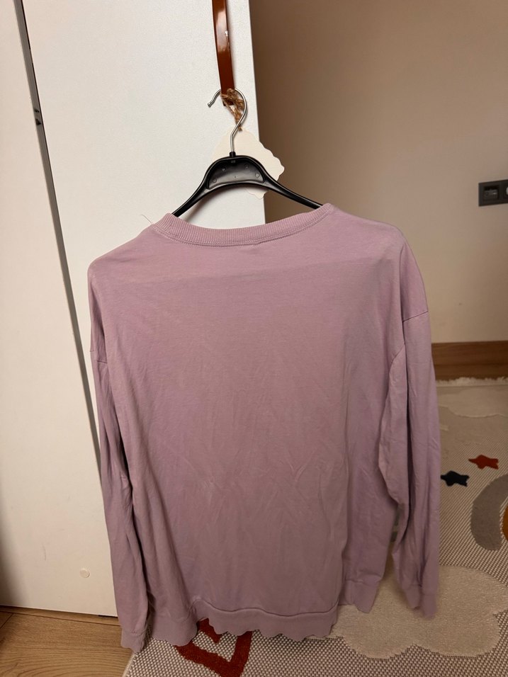 Mor Salaş Kadın Sweatshirt - Görsel 2