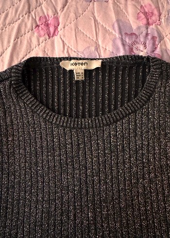 Gri Uzun Kollu V Yaka Bohem Triko Kazak - Görsel 4