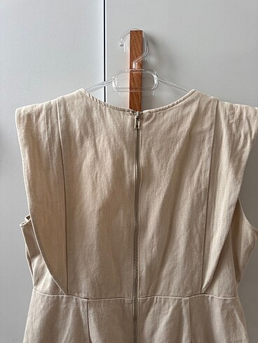 Kerem mini beyaz elbise - Görsel 2