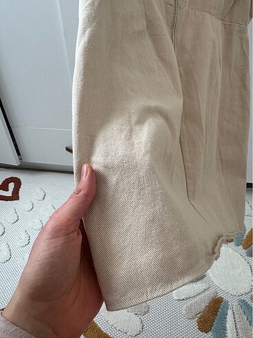 Kerem mini beyaz elbise - Görsel 3