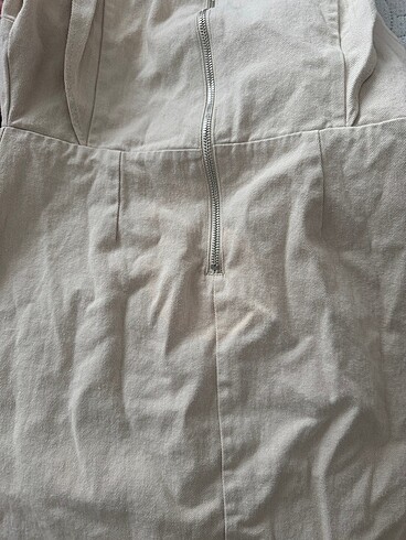 Kerem mini beyaz elbise - Görsel 6