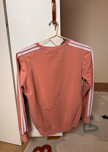 Pembe Pamuklu Adidas Sweatshirt - Görsel 2