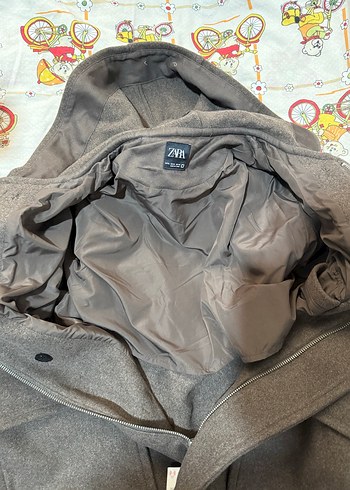 Düğmeli Kapüşonlu Kaban - Görsel 5