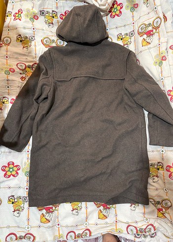 Düğmeli Kapüşonlu Kaban - Görsel 4