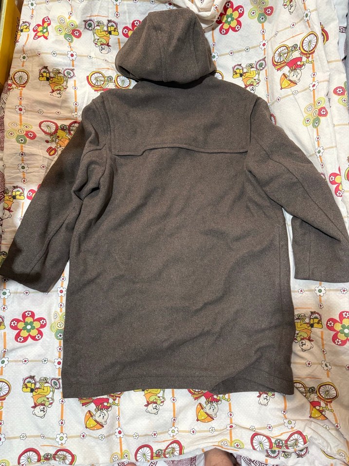 Düğmeli Kapüşonlu Kaban - Görsel 4