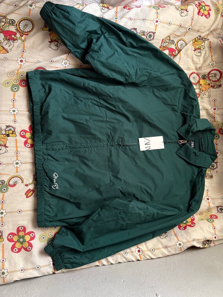 Yeşil Rahat Kesim Ceket - Görsel 4