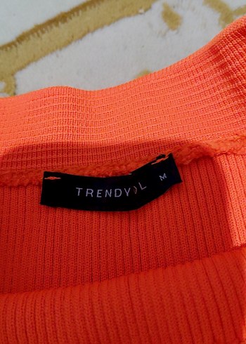 Turuncu, Askısız, İnce Örme Kadın etel - Görsel 2