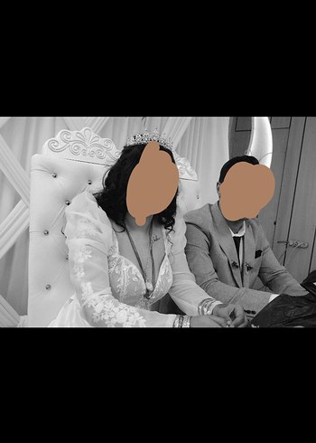 Uzun Kollu Beyaz Prenses Gelinlik - Görsel 9