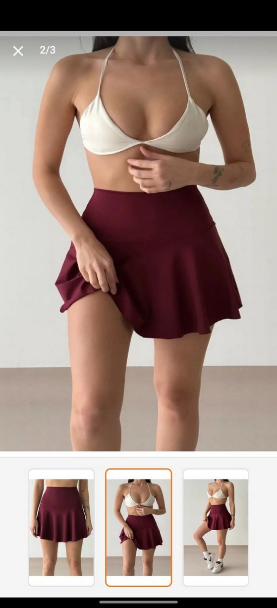 Bordo Mini Spor Etek - Görsel 2