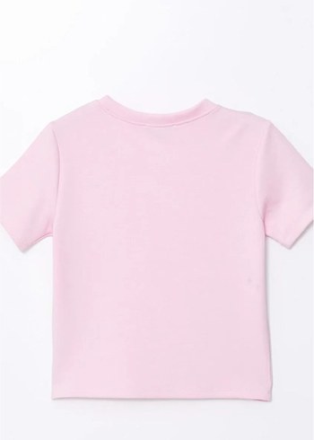 Pembe Mini Denim Tişört - Görsel 3