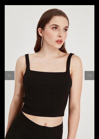 Kadın Siyah İnce Askılı Fit Atlet - Görsel 2