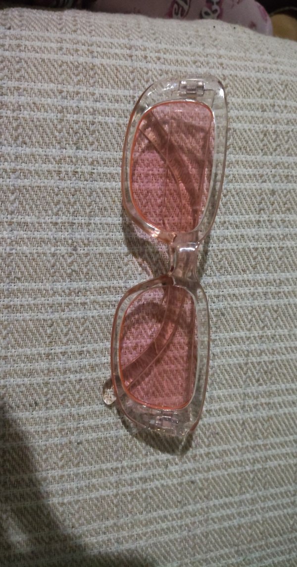 Şeffaf Pembe Kadın Gözlüğü - Görsel 2