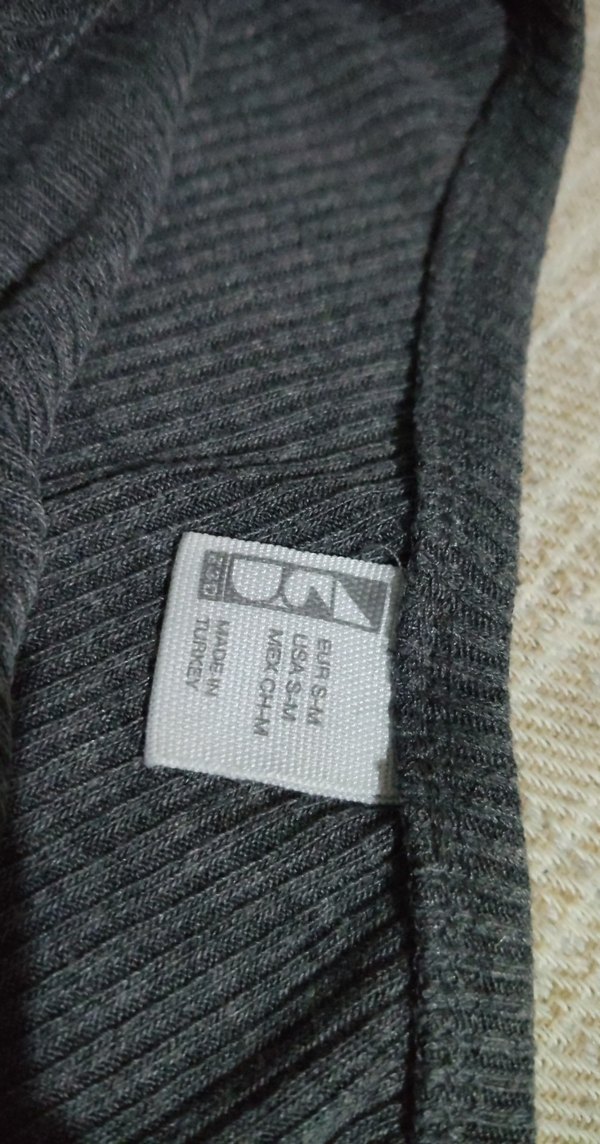 tek omuz gri crop - Görsel 4