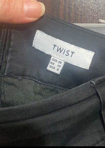 Kadın Siyah Baskılı Pilili Uzun Etek - Görsel 7