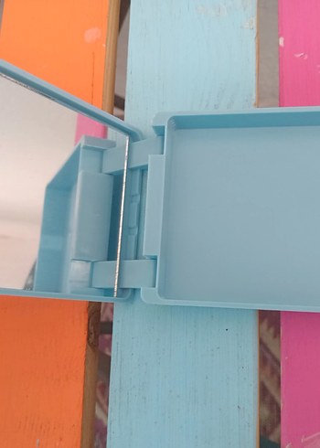 Beden Pastel Mavi Mini Makyaj kutusu