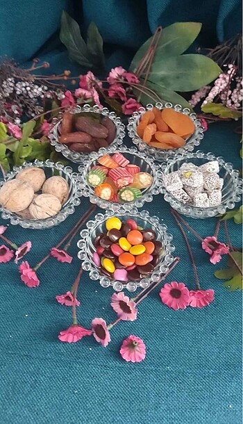 Bowl kase boncuklu küçük çerezlik
