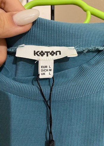 Kadın Mavi Yüksek Yakalı Kolsuz Basic Atlet - Görsel 2