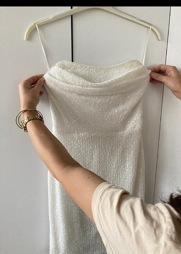 beyaz mezuniyet /özel gün elbisesi - Görsel 2