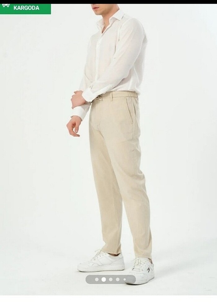 keten pantolon - Görsel 3