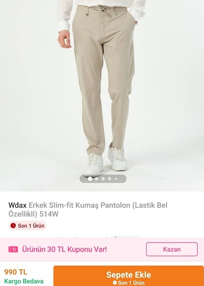 keten pantolon - Görsel 2